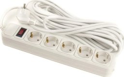 Kabel zasilający EXD Buitinis ilgiklis 7m, 5 lizdai, su jungikliu
