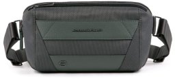 Piquadro , Trakai, Leather, Fanny Pack, Grey, 27 x 14.5 x 7.5 cm, For Men For Men