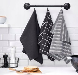 TODAY Ściereczki kuchenne bawełniane Uni, 3 sztuki, 50 x 70 cm