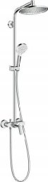 Zestaw prysznicowy Hansgrohe Hansgrohe komplet prysznicowy Crometta S 240 1jet z baterią jednouchwytową 27269000