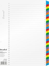  Biurfol Przekładki kartonowe Biurfol A4 1-31 numeryczne