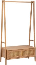 Atmosphera Wieszak na ubrania z szafką na buty TIRIA, plecionka wiedeński 162 cm