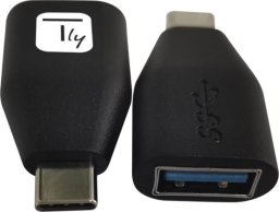 Adapter USB Techly TECHLY Adapter USB-C M to USB-A F schwarz