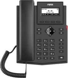 Telefon Fanvil Fanvil X301P telefon VoIP Czarny 2 linii LCD