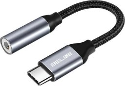 Adapter AV Beline Kabel adapter Beline USB-C/Jack 3,5mm DAC czarny