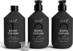 Keune Set Keune: Bond Fusion Phase 1, Hair Treatment Lotion Mask, Bond Repair, 500 ml + Bond Fusion Phase 2, Hair Treatment Lotion Mask, Bond Enhancer, 500 ml + Measuring Cup Unisex