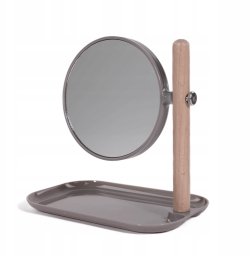 Eleganza Lusterko kosmetyczne z metalową tacą