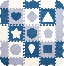  Milly Mally Mata piankowa puzzle Jolly 3x3 Shapes - Blue