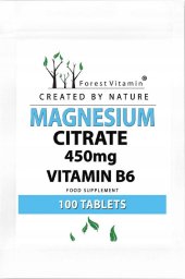  FOREST Vitamin FOREST VITAMIN Magnesium Citrate 450mg Vitamin B6 100tabs