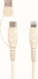 Kabel USB BIOnd BIOND BIO-CT-IP USB-C to Lightning & USB-A 3,5A cable 1,2m