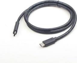 Kabel USB Gembird USB-C - USB-C 1 m Czarny (CCP-USB3.1-CMCM-1M)
