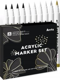 ARRTX Profesionalūs akriliniai markeriai - flomasteriai ARRTX, 4 spalvų 10vnt.