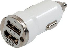 Ładowarka Toti Toti T-CC22 Dual USB Car Charger with lightning cable 2.1A (Baltas)