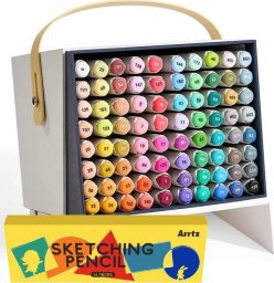 ARRTX Dwustronne markery - flamastry 80 kolorów