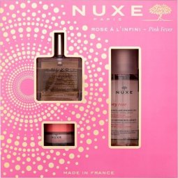  Nuxe Set Nuxe: Huile Prodigieuse Multi-Purpose Floral, Body Oil, For Face, Body & Hair, 50 ml + Very Rose, Lip Balm, 15 g + Very Rose, Cleansing, Micellar Water, For Sensitive Skin, 100 ml For Women