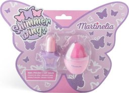 Martinelia Martinela Shimmer Wings Nail & Lip Balm Duo zestaw lakier do paznokci 4ml + balsam do ust 7g