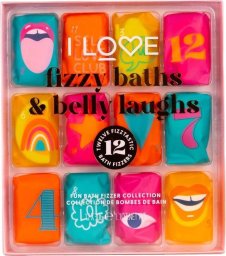 I love I Love Fizzy Baths & Belly Laughs zestaw kulek do kąpieli 12x30g