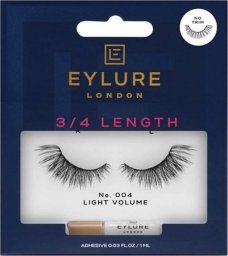 Eylure Eylure 3/4 Length Lashes sztuczne rzęsy z klejem efekt pogrubienia No. 004