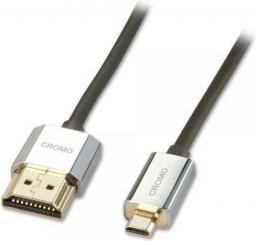 Kabel Lindy HDMI Micro - HDMI 1m srebrny (41681)