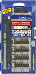 Tivoly Precision bit set - 60 pcs