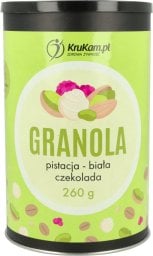 KruKam Granola pistacja z białą czekoladą 260g