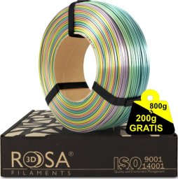 ROSA3D Filament ROSA3D ReFill PLA Rainbow Silk 1,75mm 800g + 200g GRATIS