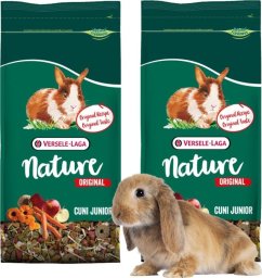 VERSELE - LAGA VERSELE - LAGA - Cuni Junior Nature Original pokarm dla młodego królika ZESTAW 2x750g