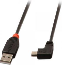Kabel USB Lindy USB-A - miniUSB 1 m Czarny (31971)