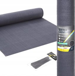 Linarem SiatkiSieci SIATKA CIENIUJĄCA 90% OSŁONA PŁOT GRAFIT 1,2x10 UV