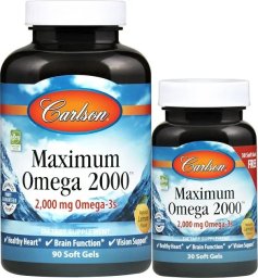 Carlson Labs Carlson Labs - Maximum Omega 2000, 90 + 30 kapsułek miękkich