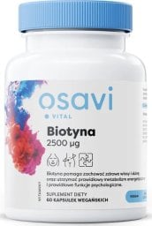  Osavi Osavi - Biotyna, 2500mcg, 60 kapsułek