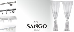 Sango Trade ZASŁONKI - Żółto-szare zygzaki