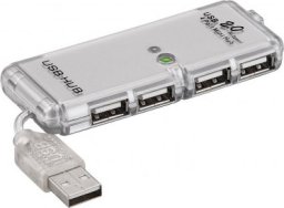 HUB USB Goobay 4-portowy koncentrator USB 2.0 Hi-Speed/rozdzielacz