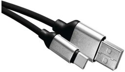 Kabel USB Emos Przewód USB Emos SM7025BL 2.0 wtyk A - wtyk C, 1 m czarny