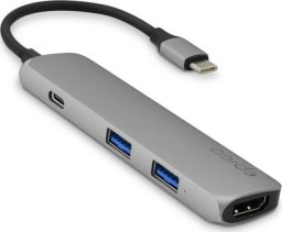 HUB USB Epico Epico TYPE-C HUB 4K HDMI, HDMI/2 x USB 3