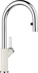 Bateria kuchenna Blanco Bateria CARENA-S Vario Silgranit-Look delikatny biały/chrom