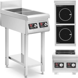  Royal Catering Kuchnia indukcyjna 2 palnikowa wolnostojąca 400 V 2 x 3500 W Kuchnia indukcyjna 2 palnikowa wolnostojąca 400 V 2 x 3500 W