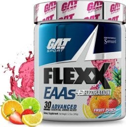 GAT GAT - Flexx EAAs + Hydration, Fruit Punch, Proszek, 345g