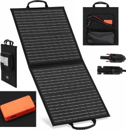 Ładowarka solarna MSW Ładowarka solarna panel słoneczny składany turystyczny kempingowy 2 x USB 40 W Ładowarka solarna panel słoneczny składany turystyczny kempingowy 2 x USB 40 W