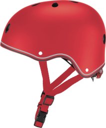  Globber Kask na rower rolki hulajnogę deskorolkę dziecięcy Globber Kids z tylną lampką LED rozmiar XS/S kolor czerwony 505-102