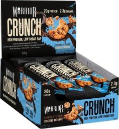 Warrior Warrior - Crunch Bar, Chocolate Chip Cookie Dough, 12 batonów