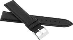 JVD Skórzany pasek do zegarka 22 mm R42201-22 czarny