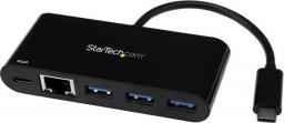 HUB USB StarTech 1x RJ-45  + 3x USB-A 3.0 (US1GC303APD)