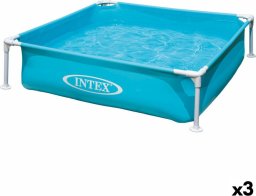  Intex Basen dla dzieci Intex Mini Frame Niebieski Kwadratowy 342 L 122 x 30 x 122 cm (3 Sztuk)