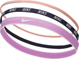 Nike Opaski na włosy Mixed 3 szt. różowa, granatowa, fioletowa N0002548645OS