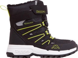 Kappa Buty dla dzieci Kappa Floki Tex czarno-limonkowe 260975K 1133 30