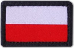  Polska Firma Emblemat Flaga Polski na rękaw podszyta rzepem mniejsza 4,5 x 3 cm