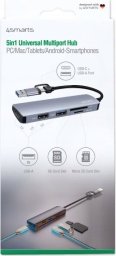 HUB USB 4smarts 4smarts Uniwersalny HUB Multiport Space Grey 469630