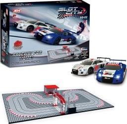  Coil Coil tor wyścigowy samochodowy zestaw autek tory wyścigowe klocki konstrukcyjne licencja audi r8 lms 1.8m skala 1:87