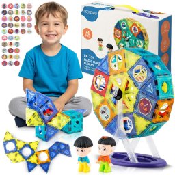 Ricokids Klocki magnetyczne z karuzela RK-769